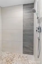 Large walk-in shower