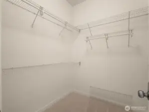 Spacious walk-in closet