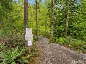 Numerous walking trails nearby