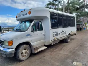 The Rabbit shuttle, shuttles owners & guests from the ferry to their homes.