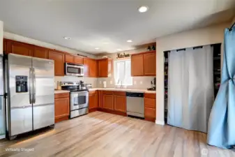 Bright open kitchen