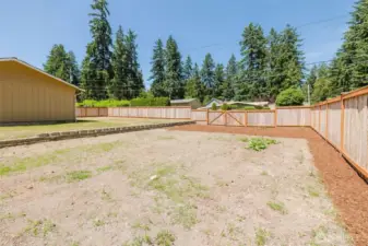 Double Gate access from road for RV, Boat or Toys!