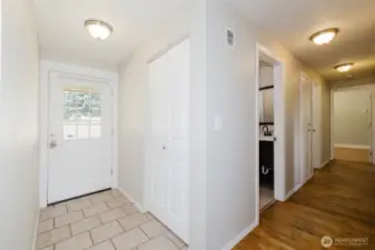 Front Entrance & Hallway to Bedrooms & Bathrooms