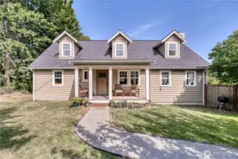 The home has a had a extensive remodel, all three added dormers are part of renovation.