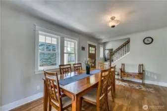 Another view of spacious dining room.
