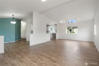 Living room from the entry door.