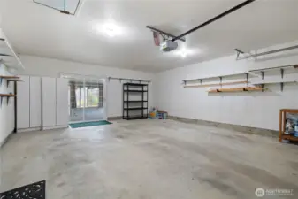 Roomy garage