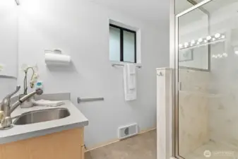 Bath with shower near the Office, so perfect for your work day! Separate work space with an amazing commute!