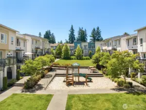 Private community park directly across street