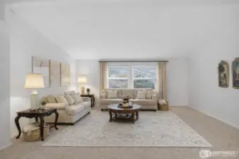 Virtually Staged Formal living room