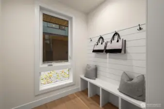 Mud room.