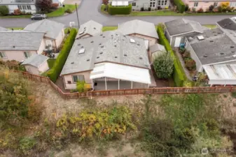 Home backs up to the watershed.