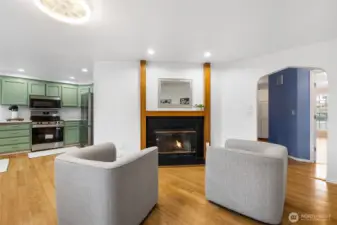 Wood Burning Fireplace