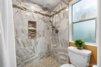 Brand new tile showers