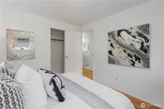 Another view of Bedroom #1 looking out to the hallway.