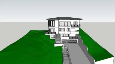 Sellers sketch of 6000 sqft home submitted to City of Mukilteo