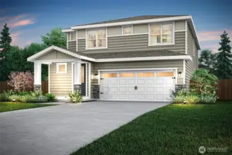 Example of the Oak floor plan to be located at 6132 NW Bruggman Loop