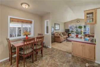 Dining area and counter