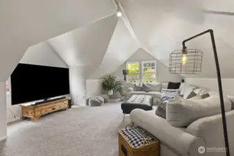 HUGE bonus room above the garage offers a ton of flexibility.