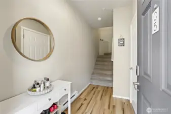 Foyer looking up stairs