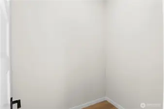 Primary Room walk-in closet shevling to be installed prior to Closing