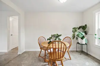 Dining room is a very good size and can accommodate a large table comfortably.