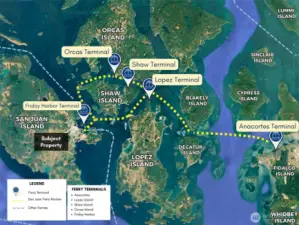 Ferry Routes to property.