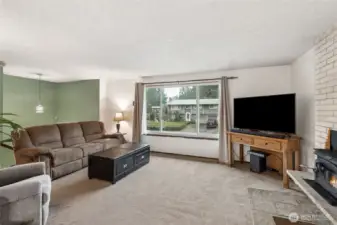 Living room view from dining room