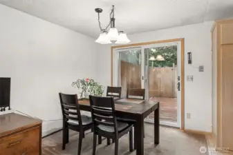 Dining room view from living room