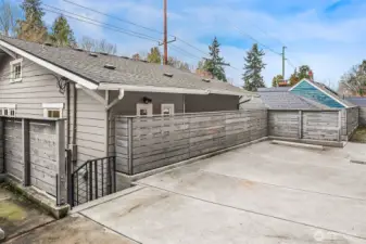 Parking spot in back.