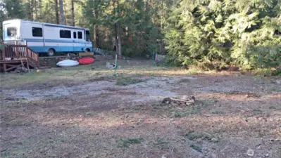 Picture of subject lot and neighboring lot that is also for sale.