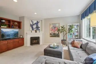 Large, very inviting living room.