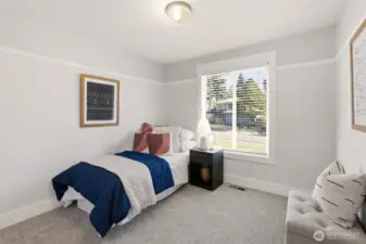 A flexible bedroom that works well for guests, hobbies, or a home office.