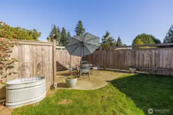 A great spot to set up a table, fire up the grill, and enjoy warm evenings.