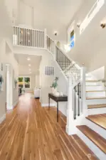 Double high entry with grand staircase