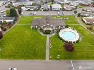 Outdoor pool and Clubhouse.