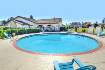 Enjoy the pool on those warm days.
