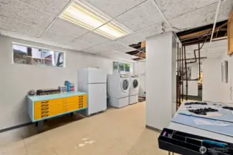 Another vantage point of this lower area that you can create to be what you need.  Washer and dryer remain.