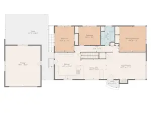 Main level floor plan.