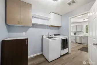 Large utility room- washer and dryer not included with the sale.