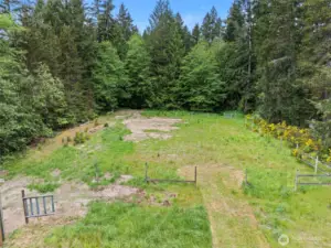 This was most likely used as a corral for a horse back in the day.