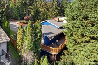 View of the deck from above