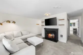 Cozy fireplace!