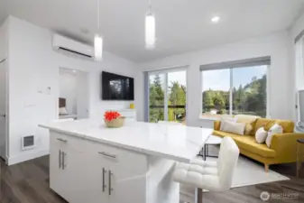 Open concept living, mini-splits w/AC