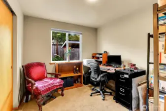 1st bedroom currently used as an office.