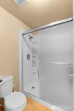Shower in primary suite