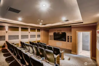 . . .a 34 seat theater  . .