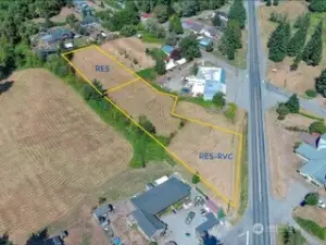 Two parcels are available. The other listing is zoned "RVC" Rural Village Center. You can have a commercial building and a home on it.