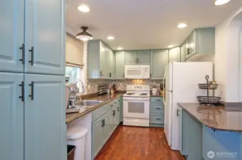 Kitchen with ample counter space.