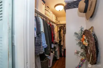 Bedroom 1 walk-in closet with room for your entire wardrobe.